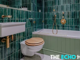 Green Tile Bathroom​