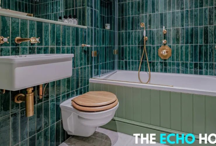 Green Tile Bathroom​