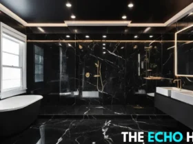 Black Tile Bathroom​