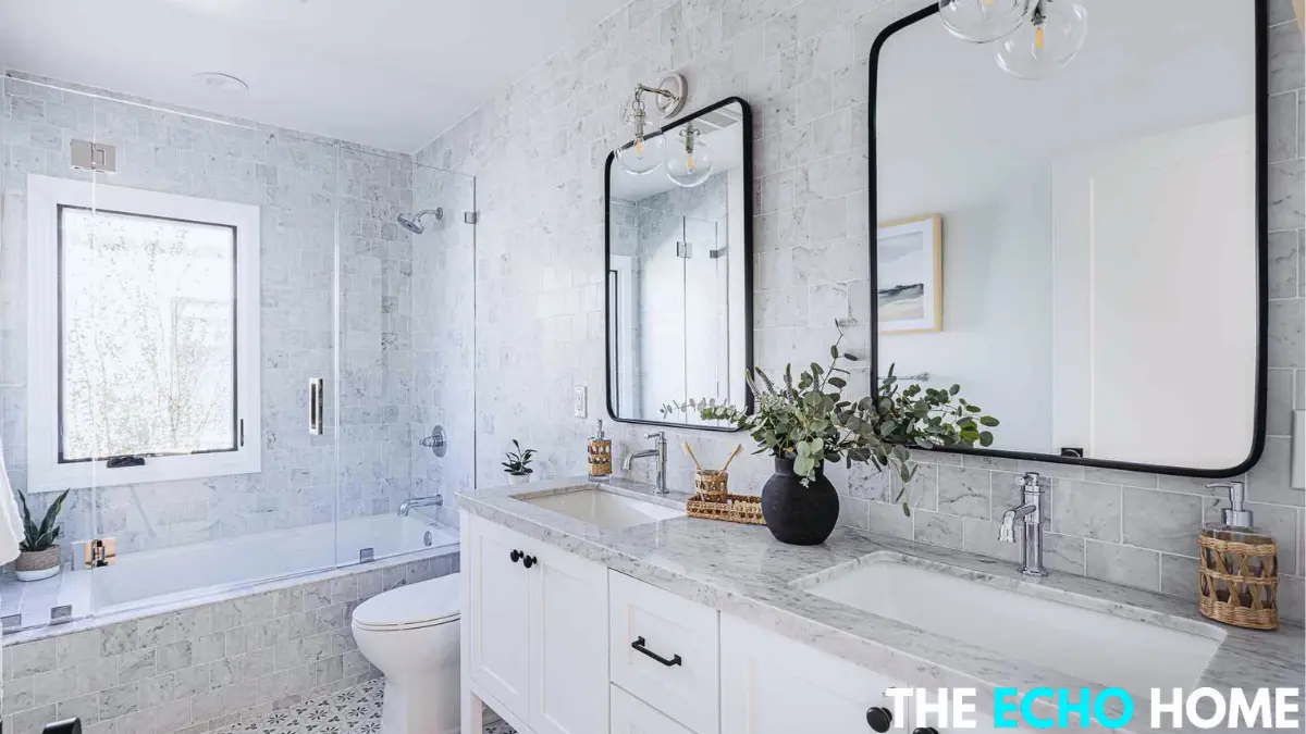 White Tile Bathroom​